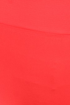 Lady's Solid Color Seamless Capri Legging style 4