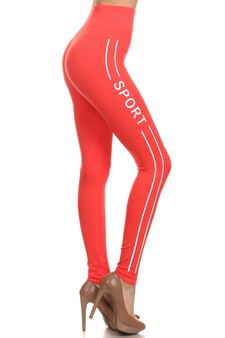 CORAL-"SPORT"  womens athletic pants,weight:185grams