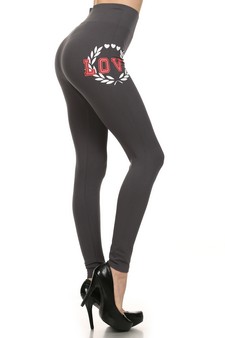 Ladies "Love" Print Leggings