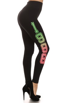 Green-- "1986" High Waist Leggings