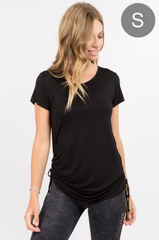 Lady's Short Sleeve Cinched Side Top (Small only)