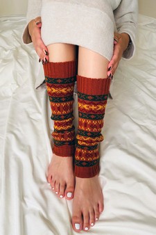Women's Tribal Pattern Leg Warmers style 2