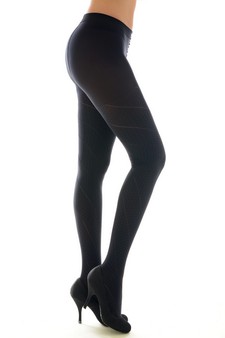 Lady's Valentina with Micro Heart Dots and Spiral Wrap Stitch Fashion Tights style 2