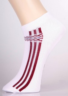 3 Pair Pack The Formula One Stripes and Checker Board Athletic Low Cut Design Spandex Socks style 2