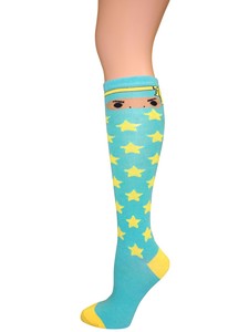 Single Pair Pack Fashion Design Knee High Socks style 3