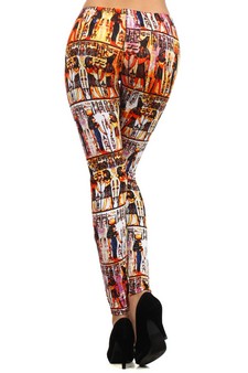 Stella Elyse - Egyptian Mural Printed Legging style 3