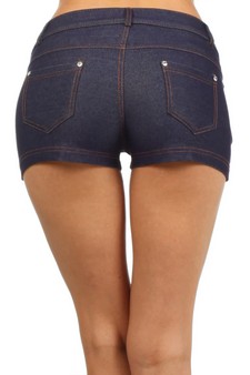 Women's Classic Jean Like Jegging Shorts (M/L only) style 4