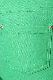 Women's Cotton-Blend 5-Pocket Skinny Capri Jeggings (Small only) style 4