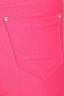 Women's Cotton-Blend 5-Pocket Skinny Capri Jeggings (XXXL only) style 5