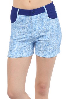 Junior Burkhart with Solid Color Blocks Fashion Shorts style 3