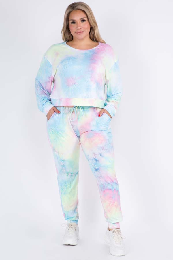 Women's High Rise Drawstring Tie Dye 