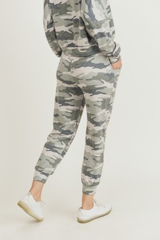 Women's French Terry Vintage Camo Drawstring Joggers - TOP: TP2300 style 4