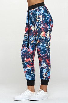Women’s Floral Illusion Loungewear Joggers style 2