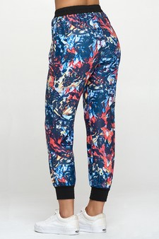 Women’s Floral Illusion Loungewear Joggers style 3