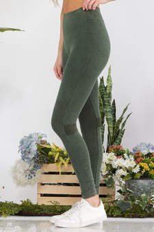 Moto Texture Detailed Seamless Tights style 2