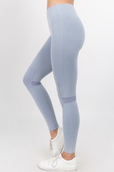 Moto Texture Detailed Seamless Tights style 2