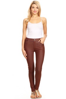 Women's Cotton-Blend 5-Pocket Skinny Jeggings (Small only) style 4