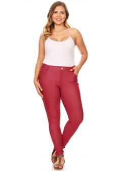 Women's Cotton-Blend 5-Pocket Skinny Jeggings (XXL only) style 4