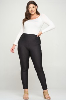 Women's Simple High Waisted Full Length Jeggings (XXL only) style 6