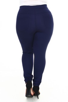 Lady's 4 Pocket Ponte Pants - (XL only) style 3