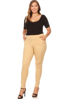 Lady's 4 Pocket Ponte Pants (XXL only) style 6