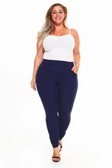 Lady's 4 Pocket Ponte Pants - Plus Size (XXL only) style 4