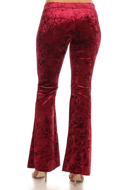 Icy Velvet Flare Pants - Wholesale - Yelete.com