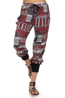 Patchwork Floral printed Joggers style 5