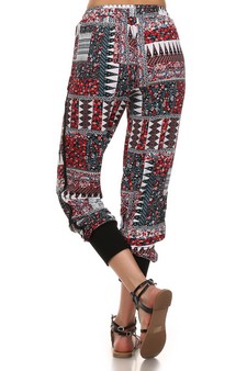 Patchwork Floral printed Joggers style 7