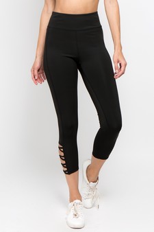 Women's Lattice Ankle Cutout Activewear Leggings (Small only) style 2