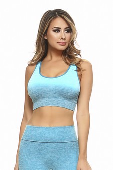 Women’s Dip Dye Ombre Athletic Bra Top (Small only) style 3