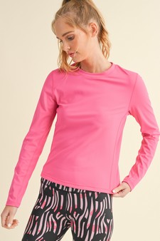 Women's Buttery Soft Long Sleeve Performance Top style 4