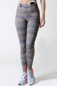 Women's High Rise Camouflage Activewear Leggings - Top: ACT648 style 6