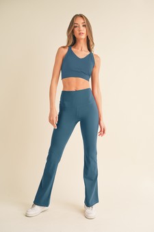 Women's Yoga Flare High Waisted Buttery Soft Pants (Large only) style 2