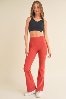Women's Yoga Flare High Waisted Buttery Soft Pants (Medium only) style 5