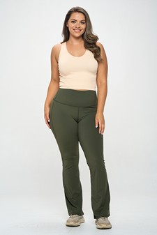 Women's Yoga Flare High Waisted Buttery Soft Pants (XL only) style 5