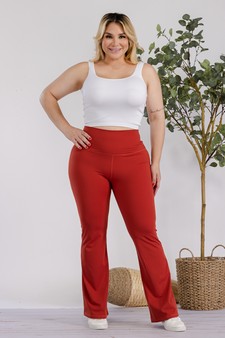 Women's Yoga Flare High Waisted Buttery Soft Pants (XXL only) style 5