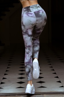 Women's High Waist Tie Dye Activewear Leggings - TOP: ACTPT051 style 2