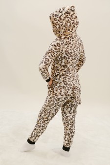 Kid's Plush Leopard Animal Onesie Pajama - (6pcs Medium only) style 3