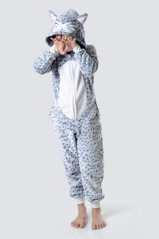Kid's Leopard Animal Onesie Pajama style 2