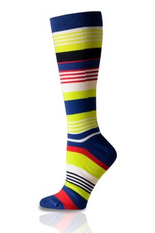 Cotton Republic® Colorful Stripes Men's Dress Socks style 2