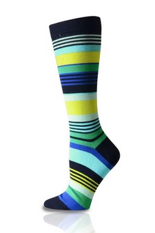 Cotton Republic® Colorful Stripes Men's Dress Socks style 3