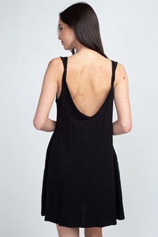 Women's Twist Strap Low Back Dress with Pockets style 6
