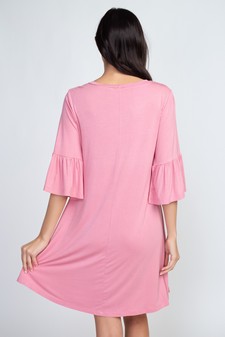 Women's Peplum 3/4 Sleeve Dress style 3