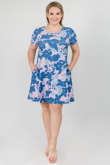 Women's Floral Blossom Dress with Pockets style 4