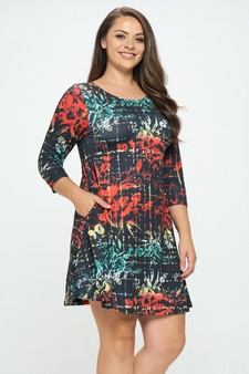 Women’s Morrow Floral Printed A-line Dress style 2