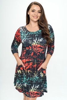 Women’s Morrow Floral Printed A-line Dress style 4