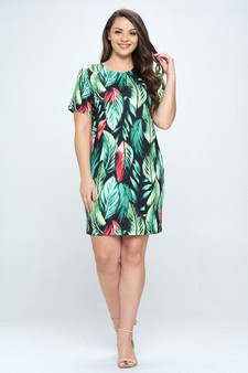 Women’s A Look into Paradise T-Shirt Dress style 4