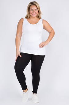 Lady's V or U Neckline Reversible Seamless Tank style 4