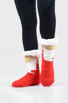 Women's Non-slip Faux Sherpa Christmas Slipper Socks style 16